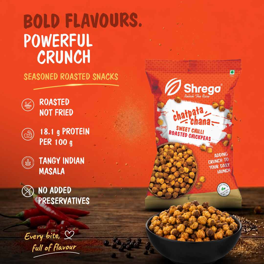 Chatpata Masala Roasted Chana (Sweet Chilli)