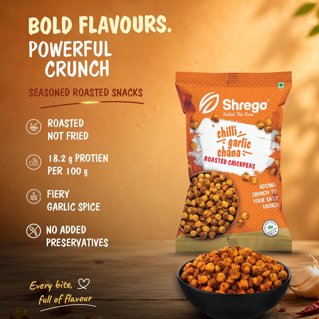 Chili Garlic Roasted Chana