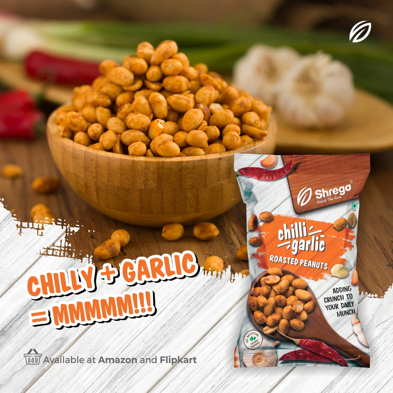 Chilli Garlic Roasted Peanuts