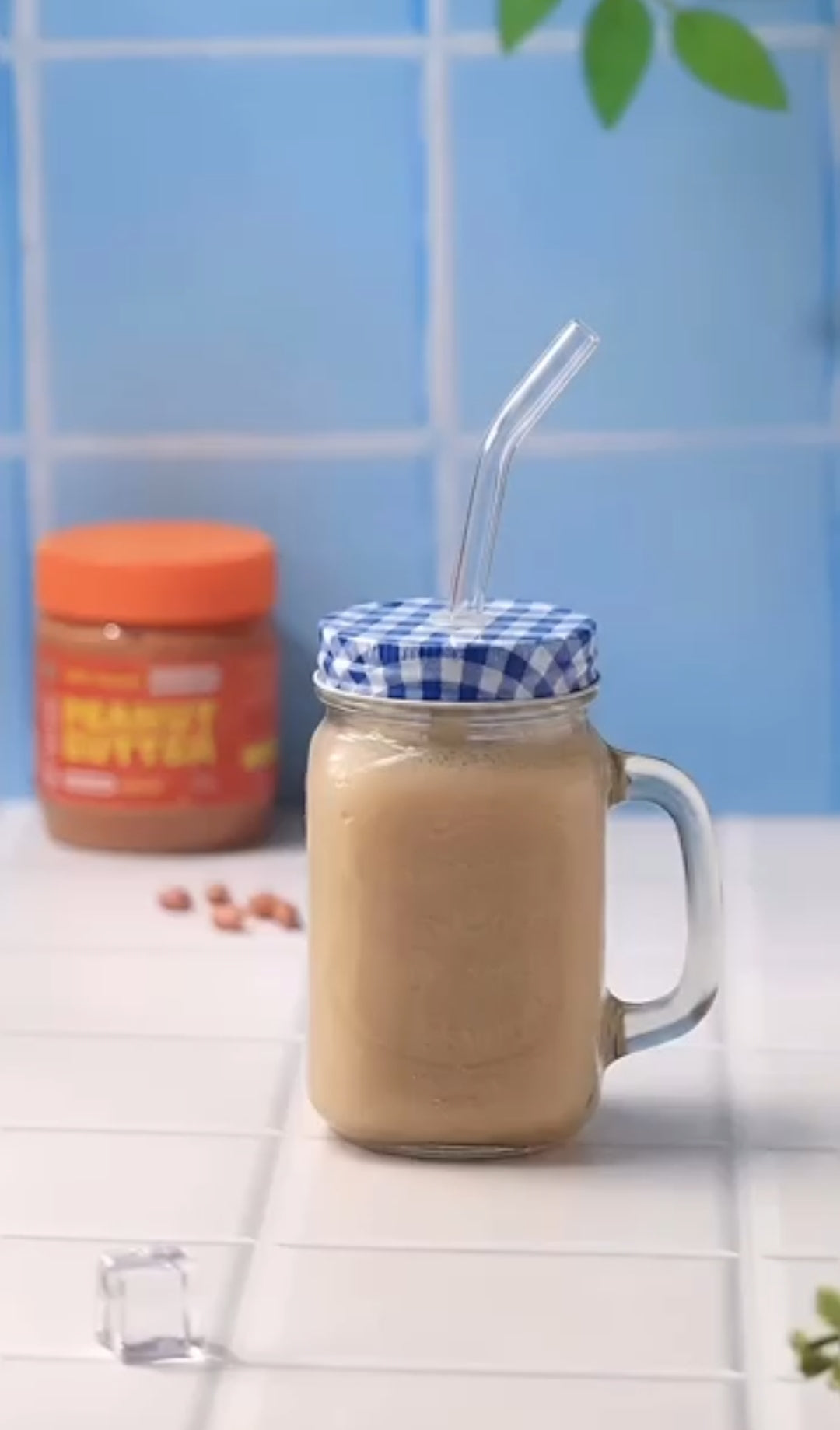 Creamy Peanut Coconut Smoothie Recipe: Shrego Peanut Butter 100% Peanuts Dark Roast Creamy