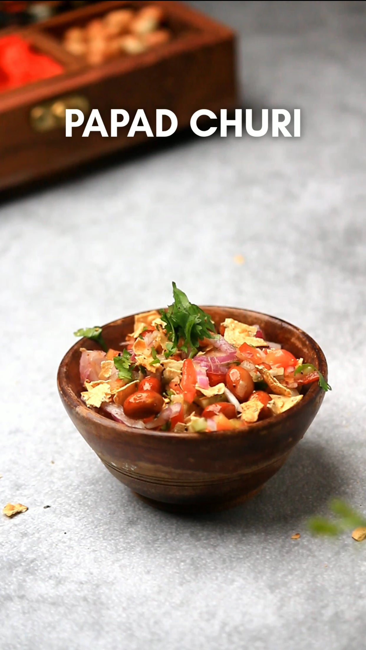 Papad Churi / Crispy Papad Salad Recipe – Perfect for a Crunchy, Flavorful Snack!