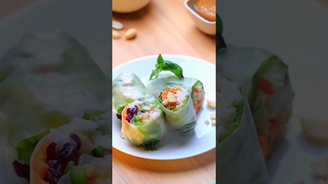 Fresh Spring Rolls Recipe | Shrego Light Roasted Whole Unsalted Peanuts – Healthy & Crunchy Snack