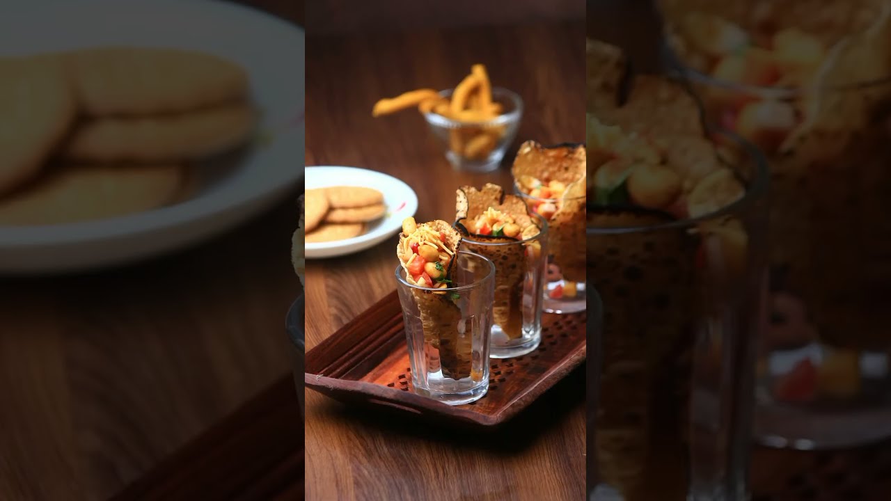 Papad Cone Chaat Recipe | Shrego Classic Peanuts – Crunchy Party Snack