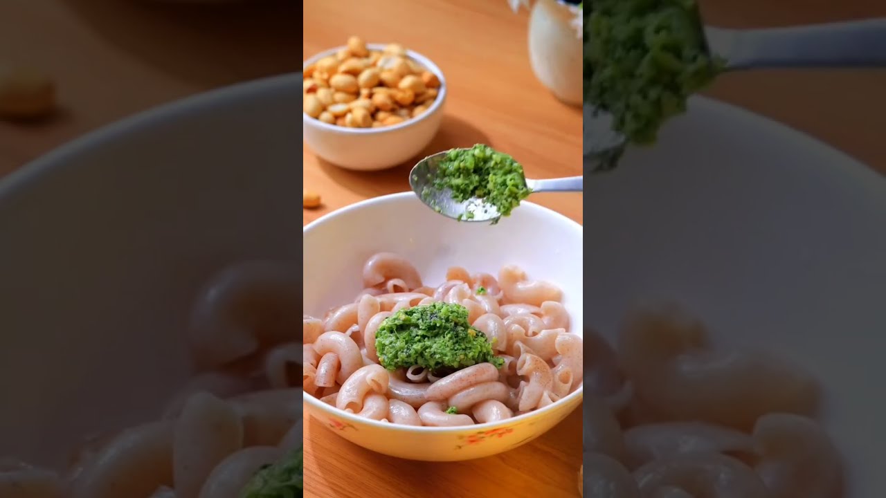 Peanut Green Pasta Recipe | Shrego Dark Roasted Whole Unsalted Peanuts – Healthy Protein-Rich Meal