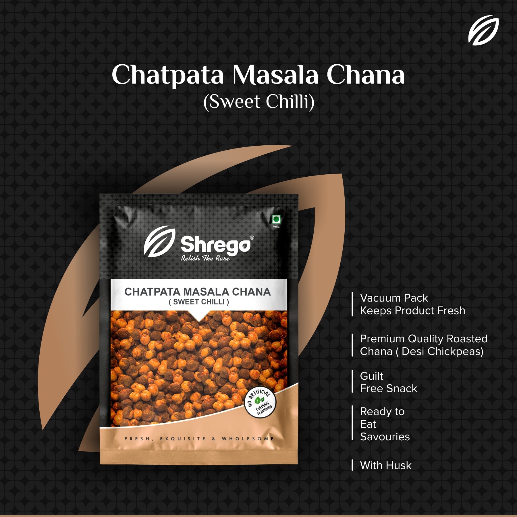 Chatpata Masala Roasted Chana (Sweet Chilli)