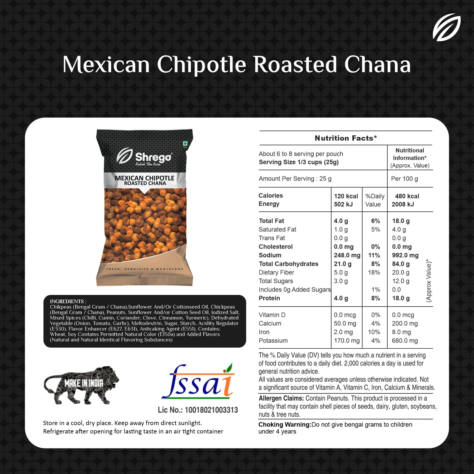 Mexican Chipotle Roasted Chana