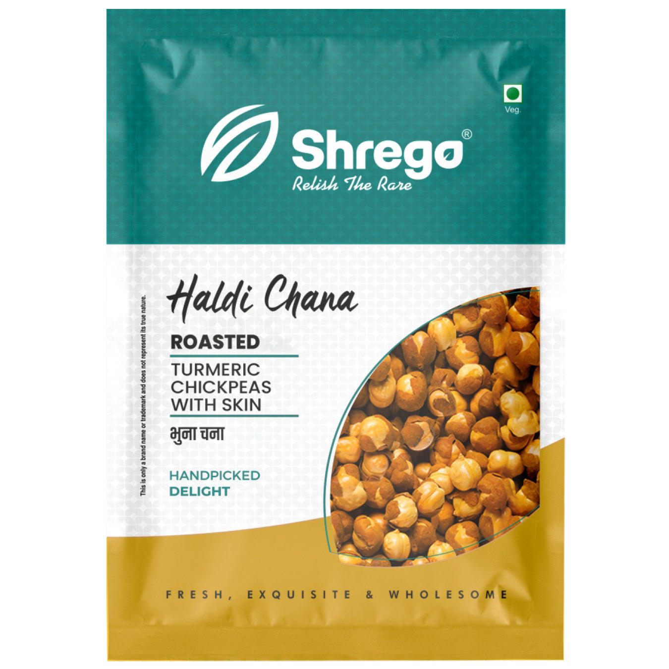 Haldi Roasted Chana (Turmeric Chickpeas with skin)