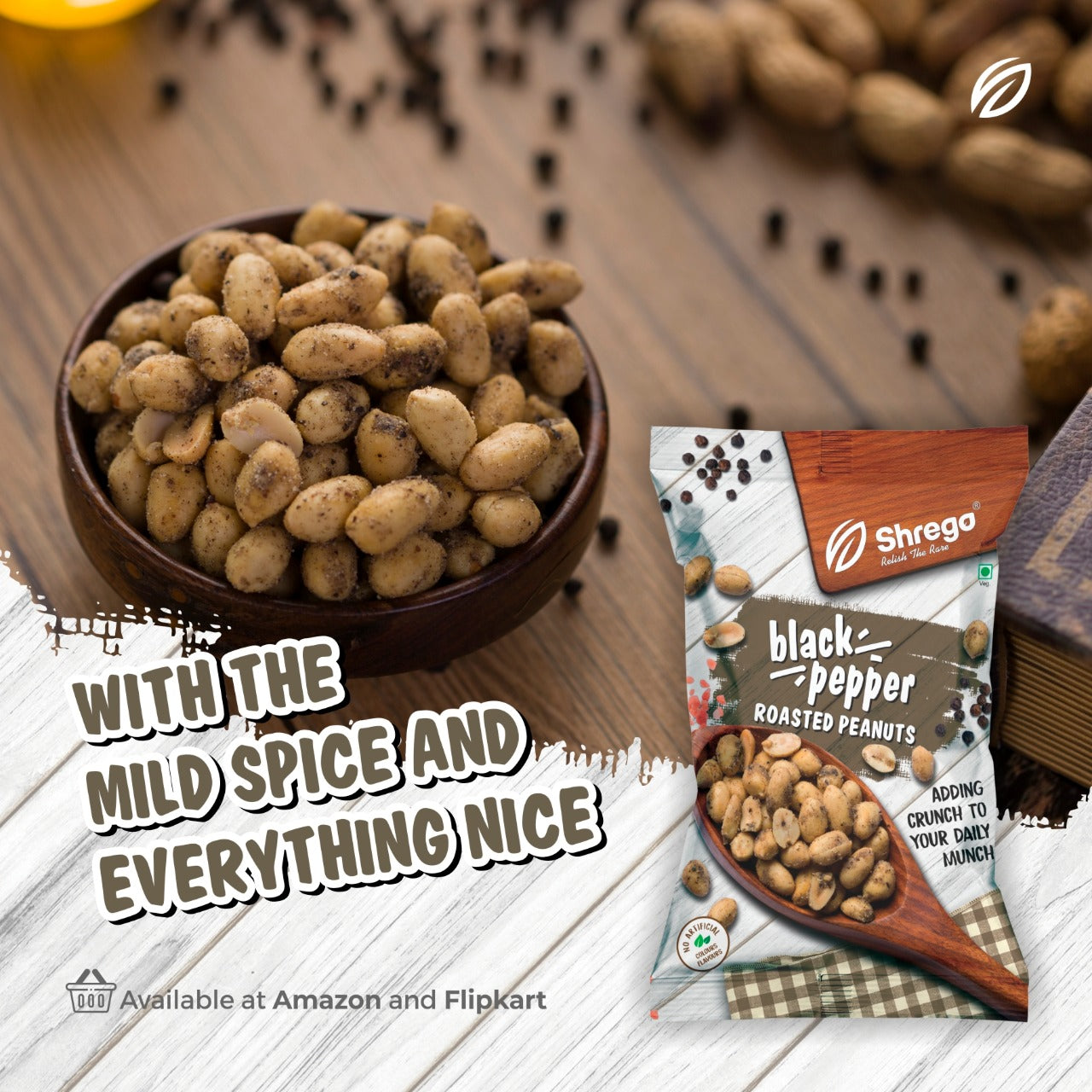 Black Pepper Roasted Peanuts