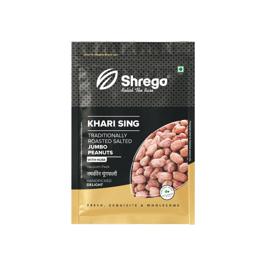 Peanut Plus Khari Sing Traditionally Roasted Salted Jumbo Peanuts