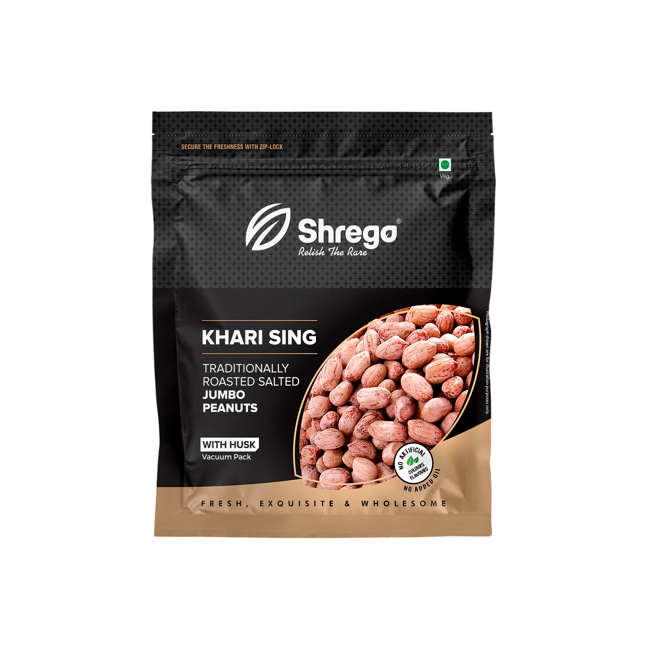 Peanut Plus Khari Sing Traditionally Roasted Salted Jumbo Peanuts