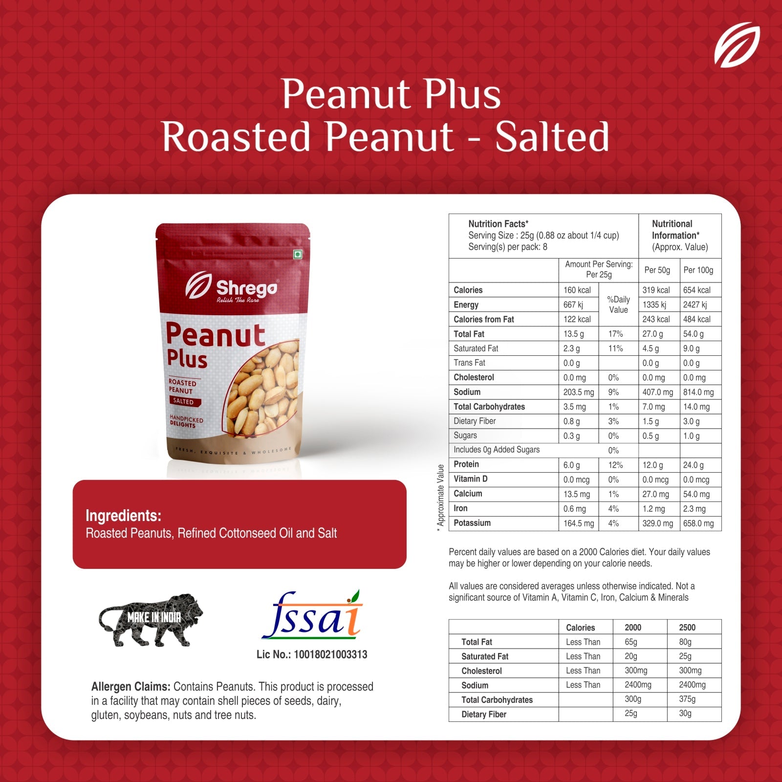 Peanut Plus Roasted Peanut Salted